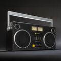 We Are Rewind Getto Blaster Cassette Player & Recorder - Curtis, Black-We Are Rewind-Mood