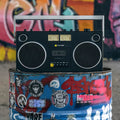 We Are Rewind Getto Blaster Cassette Player & Recorder - Curtis, Black-We Are Rewind-Mood