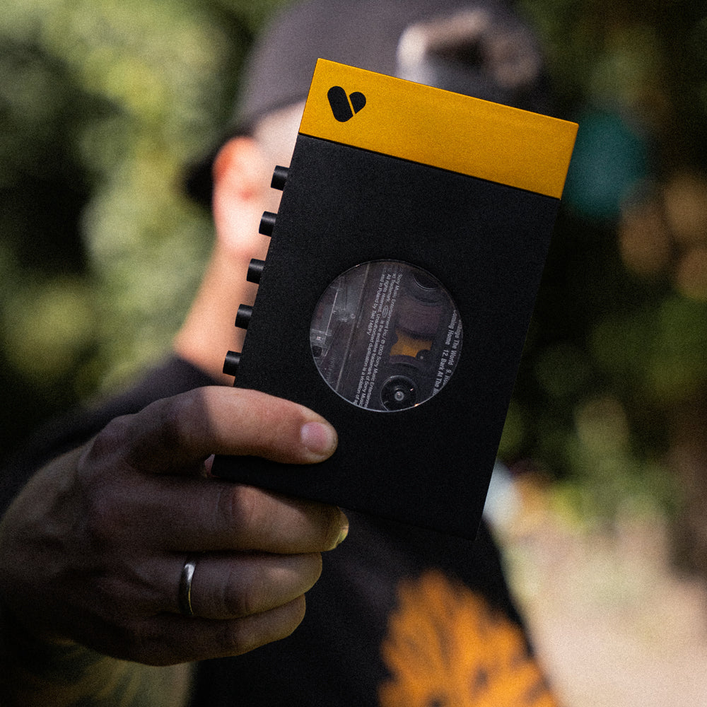 We Are Rewind Portable Cassette Player & Recorder - Amy, Black & Yellow-We Are Rewind-Mood