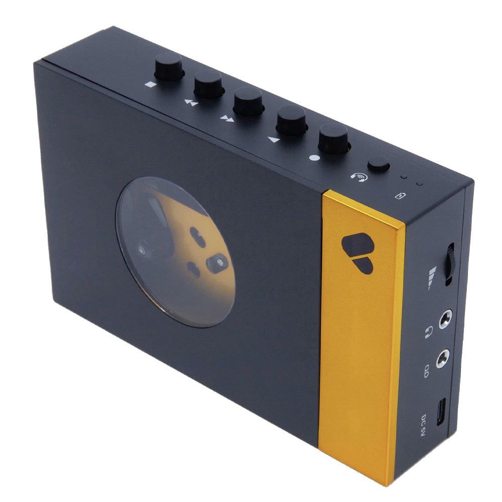 We Are Rewind Portable Cassette Player & Recorder - Amy, Black & Yellow-We Are Rewind-Mood