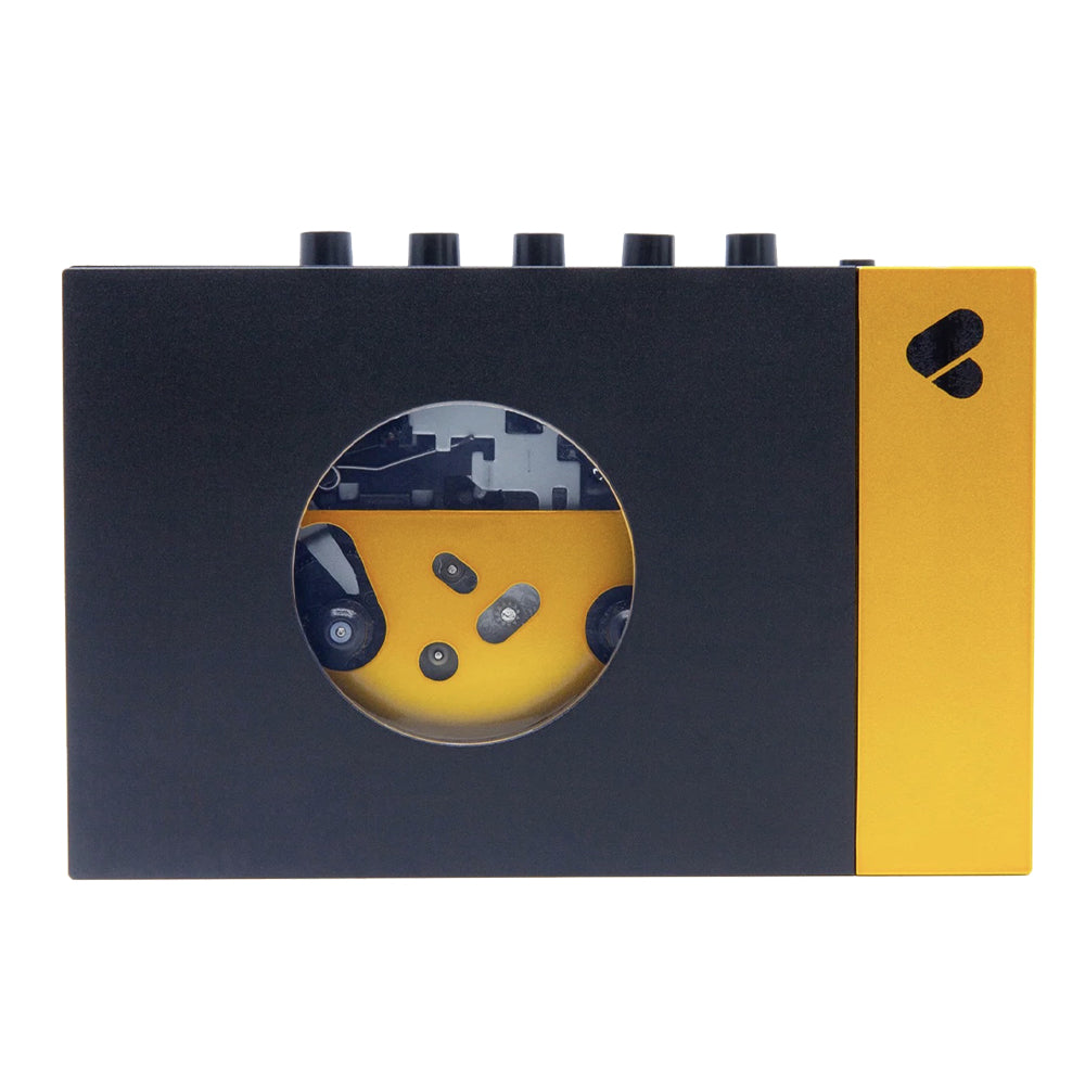 We Are Rewind Portable Cassette Player & Recorder - Amy, Black & Yellow-We Are Rewind-Mood
