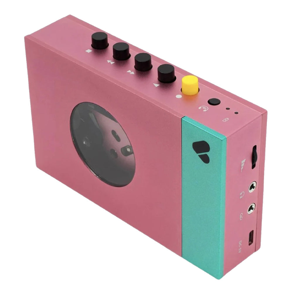 We Are Rewind Portable Cassette Player & Recorder - Edith, Pink & Green-We Are Rewind-Mood