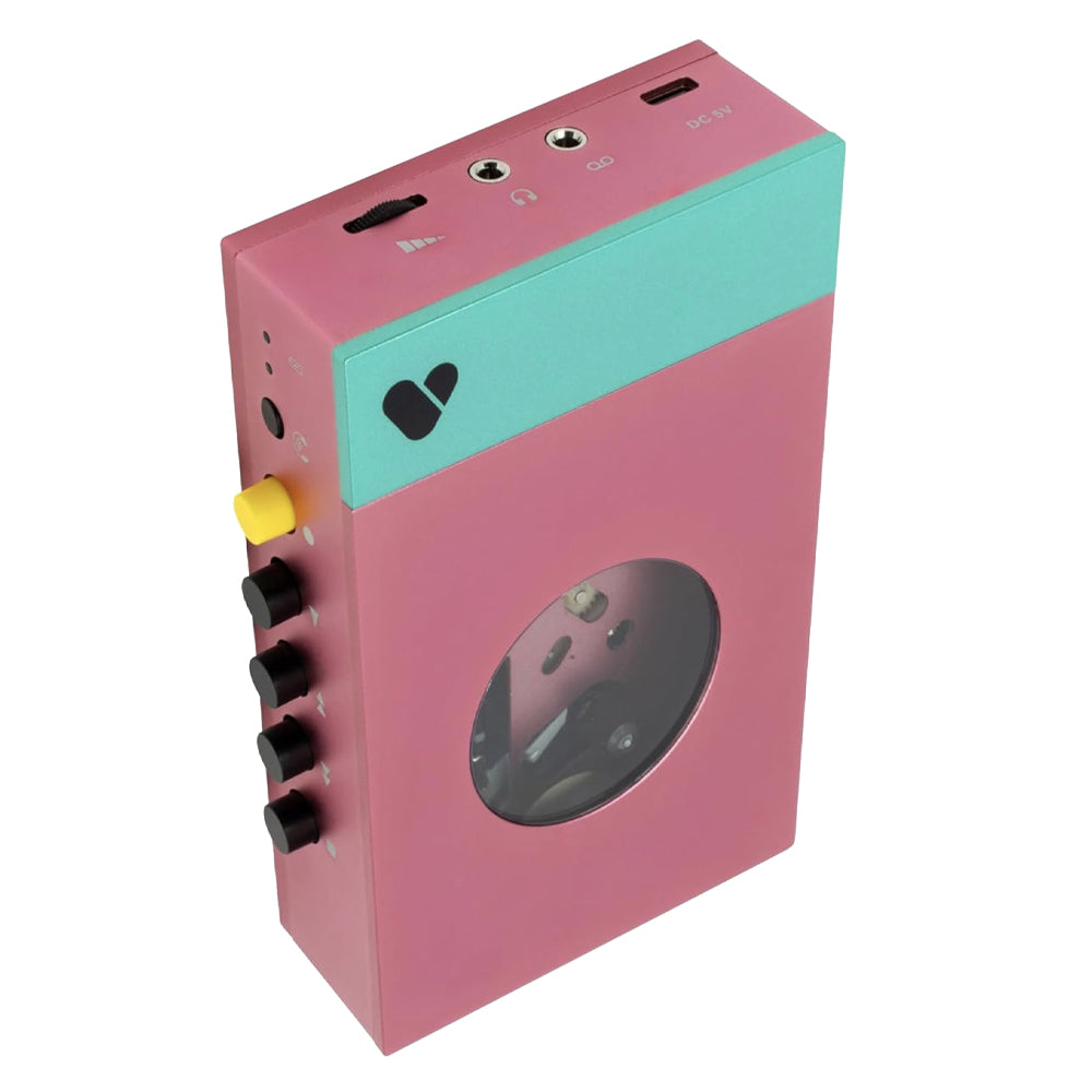 We Are Rewind Portable Cassette Player & Recorder - Edith, Pink & Green-We Are Rewind-Mood