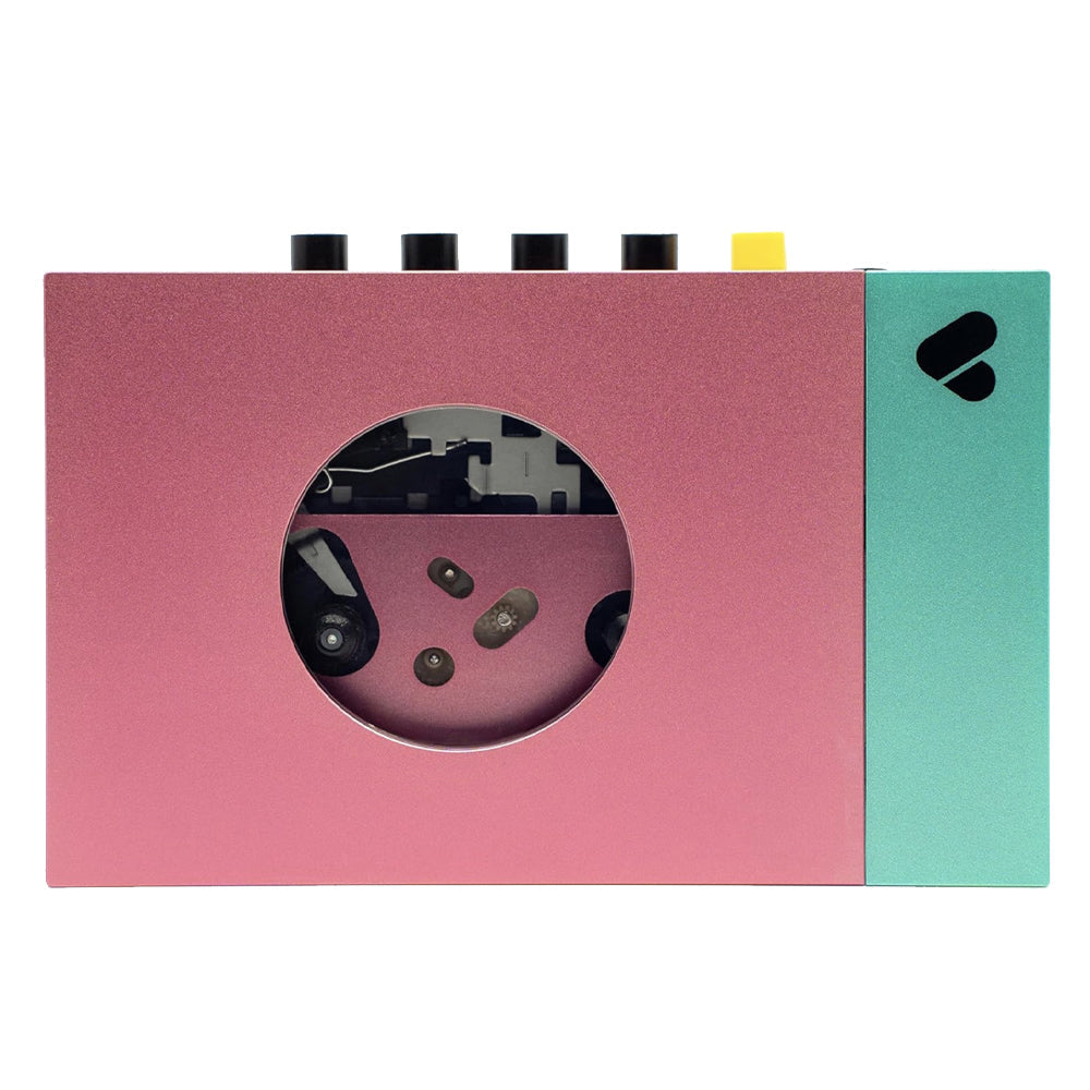 We Are Rewind Portable Cassette Player & Recorder - Edith, Pink & Green-We Are Rewind-Mood