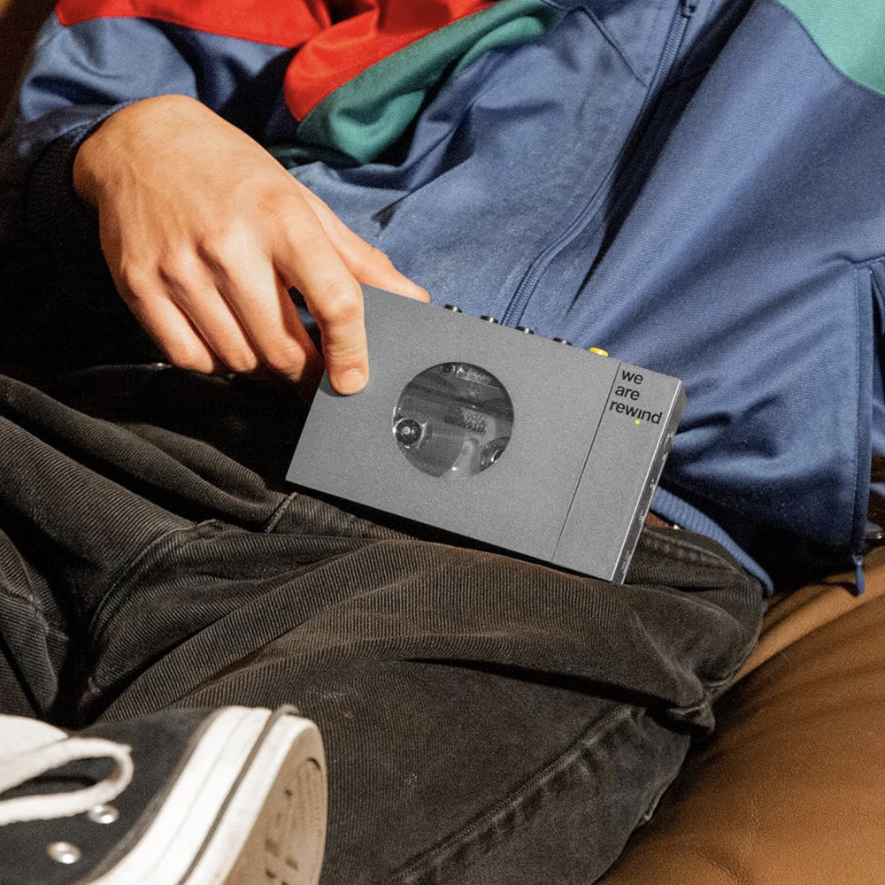 We Are Rewind Portable Cassette Player & Recorder - Keith, Grey-We Are Rewind-Mood