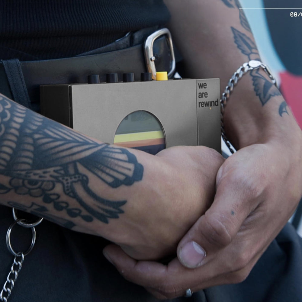 We Are Rewind Portable Cassette Player & Recorder - Keith, Grey-We Are Rewind-Mood