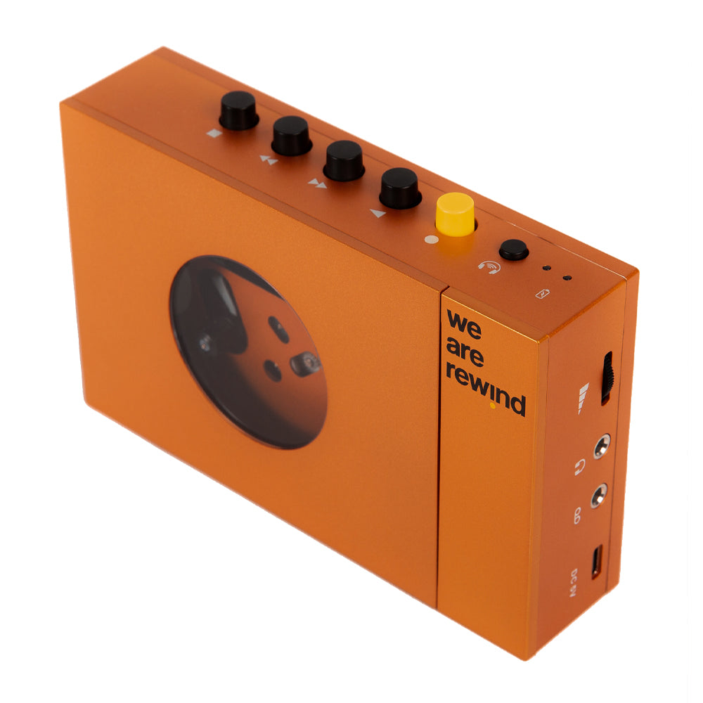 We Are Rewind Portable Cassette Player & Recorder - Serge, Orange-We Are Rewind-Mood