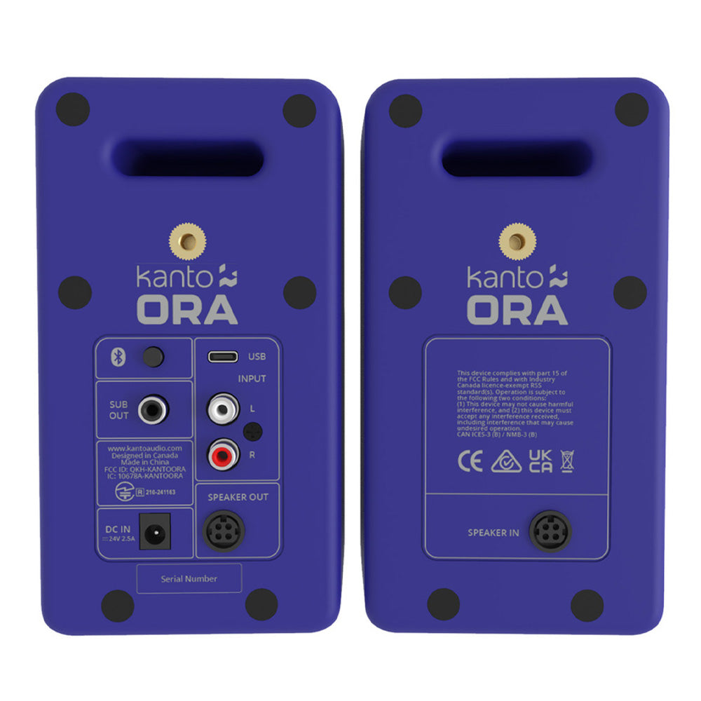 Limited Edition - Kanto ORA 100W Powered Reference Desktop Computer Speakers with Bluetooth 5.0 Matte Purple